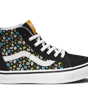 Floral High-Top Sneakers